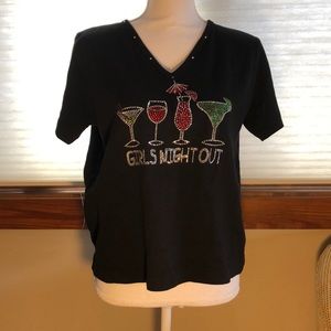 Girls Night Out bling T-shirt
